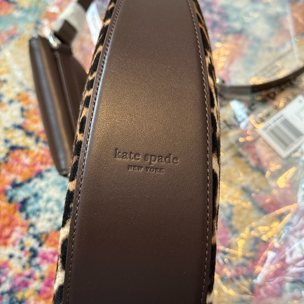 NWT Kate Spade Duo Leopard Haircalf Crossbody Bag - Picture 14 of 14
